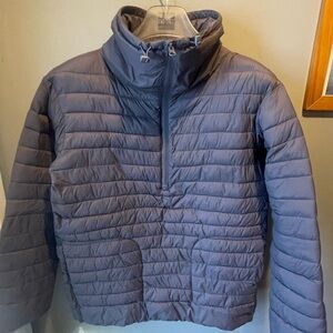 GAP Men's Dark Gray Quilted Puffer Jacket